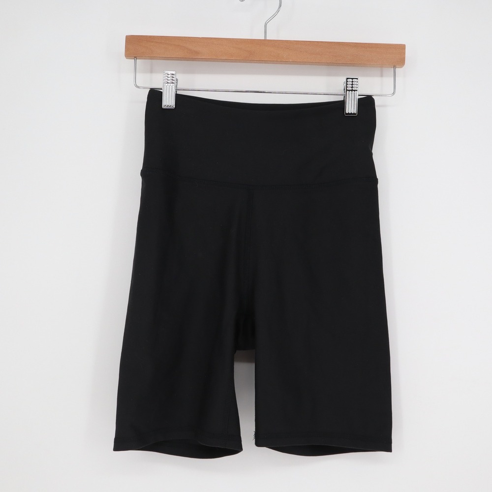 Balance Collection Women's High Waisted Bike Shorts Black Size M